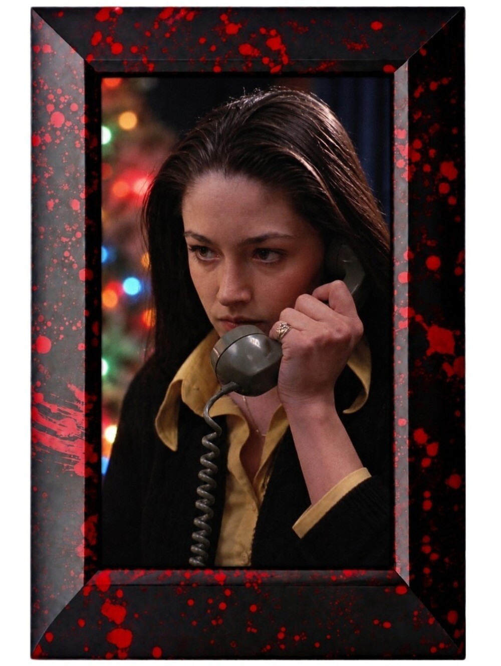 Horror Bloody Black Christmas Thriller Horror Movie Flim Bloody Framed Photo